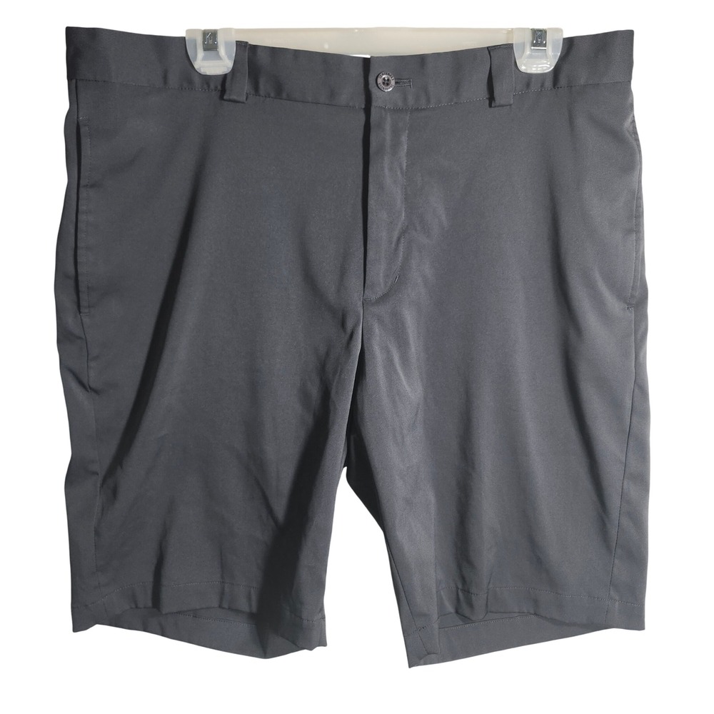 Slazenger Golf Shorts Mens 36‎ Gray Flat Front Performance Lightweight